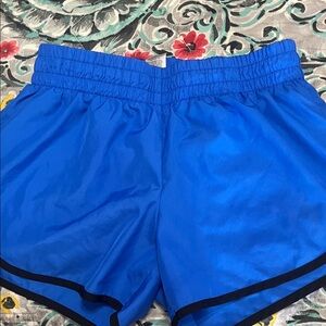 Athletic Works Women's Blue and Black Athletic Shorts